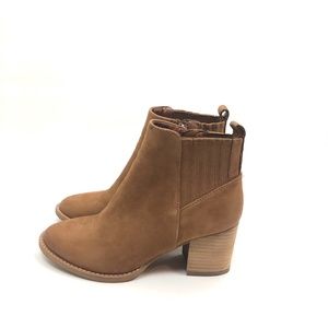 Blondo Noa Camel Suede Waterproof Bootie